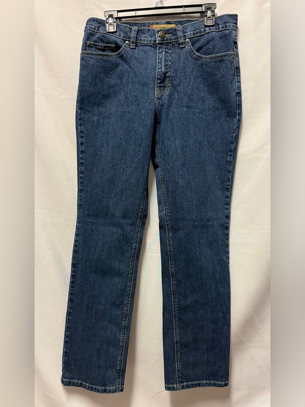 Slim Straight Men's Jeans in Dark Blue Wash